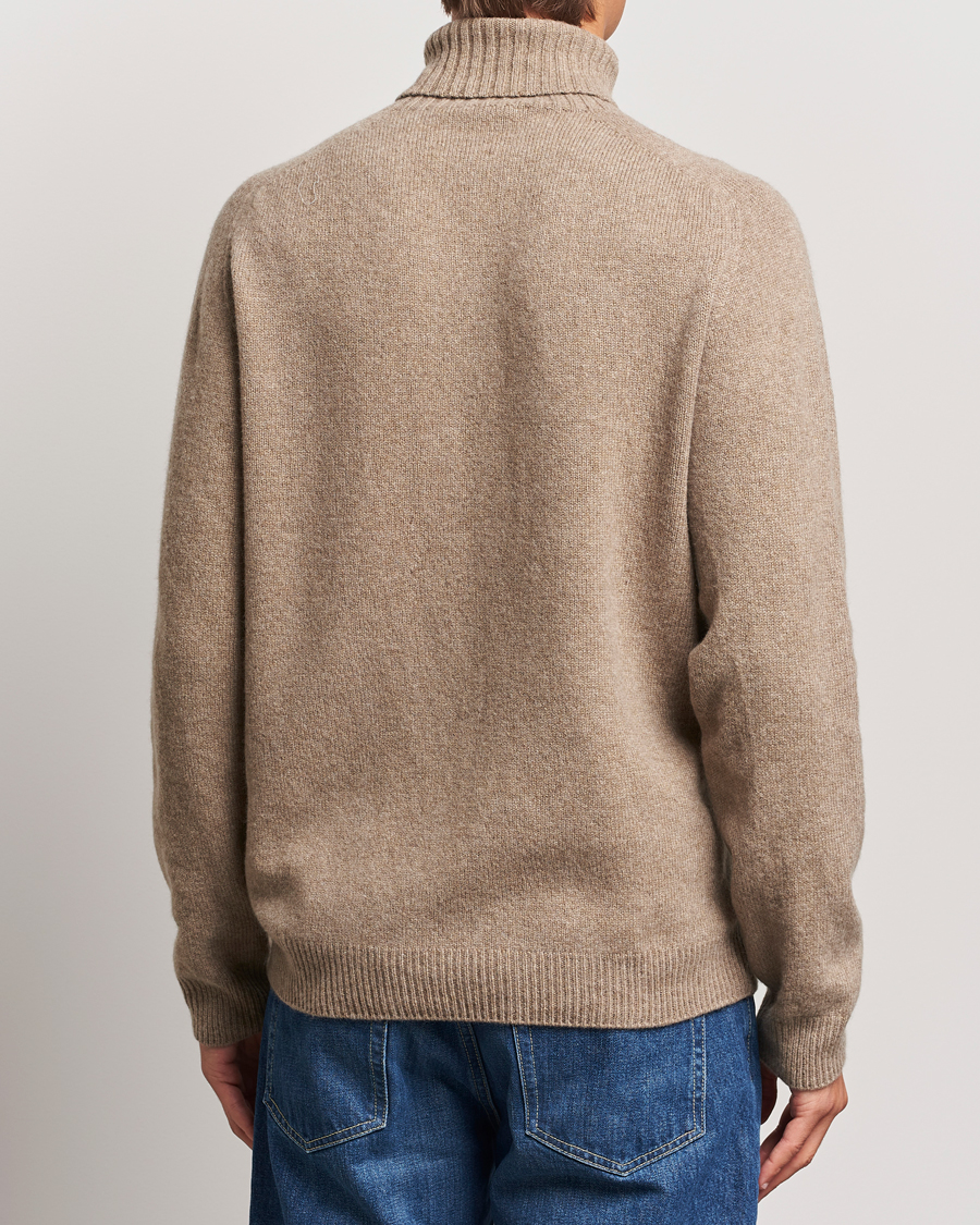 Herre | Trøjer | Sunspel | Lambswool Poloshirt Sandstone