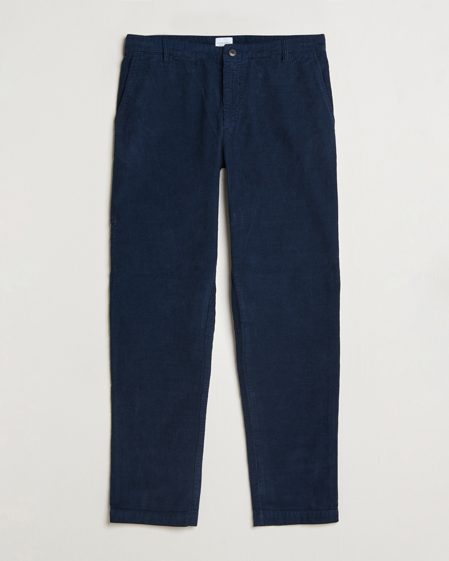 Herre | Bukser | Sunspel | Corduroy Chore Trousers Navy