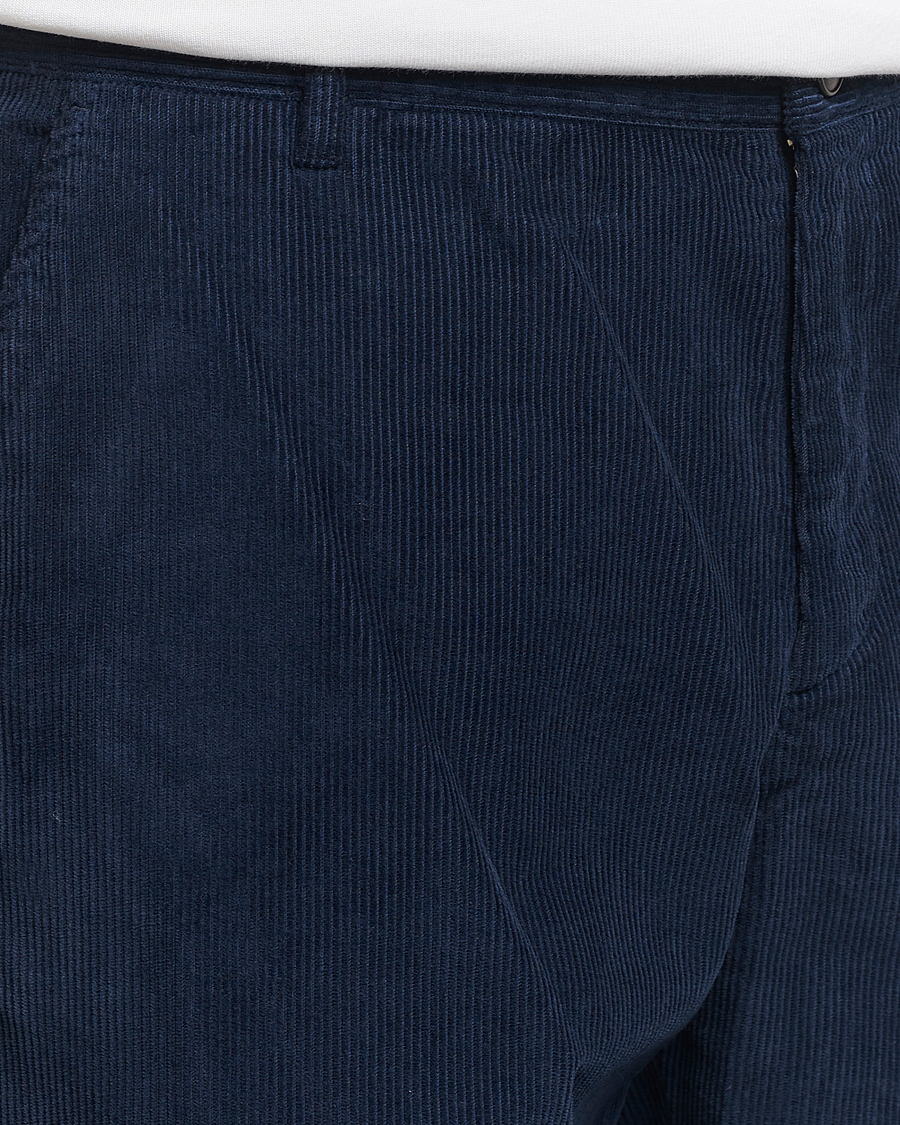 Herre | Bukser | Sunspel | Corduroy Chore Trousers Navy