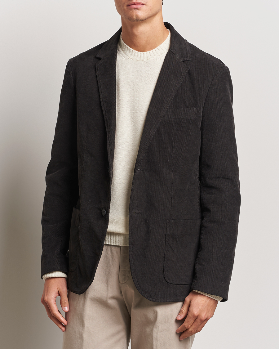 Herre | Blazere & jakker | Sunspel | Relaxed Corduroy Blazer Coffee