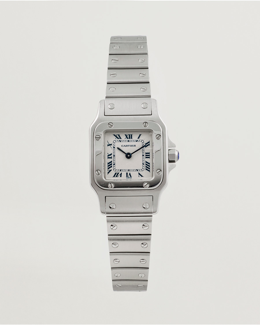 Herre | Cartier Pre-Owned Santos Galbée 1565 Silver | Cartier Pre-Owned | Santos Galbée 1565 Silver
