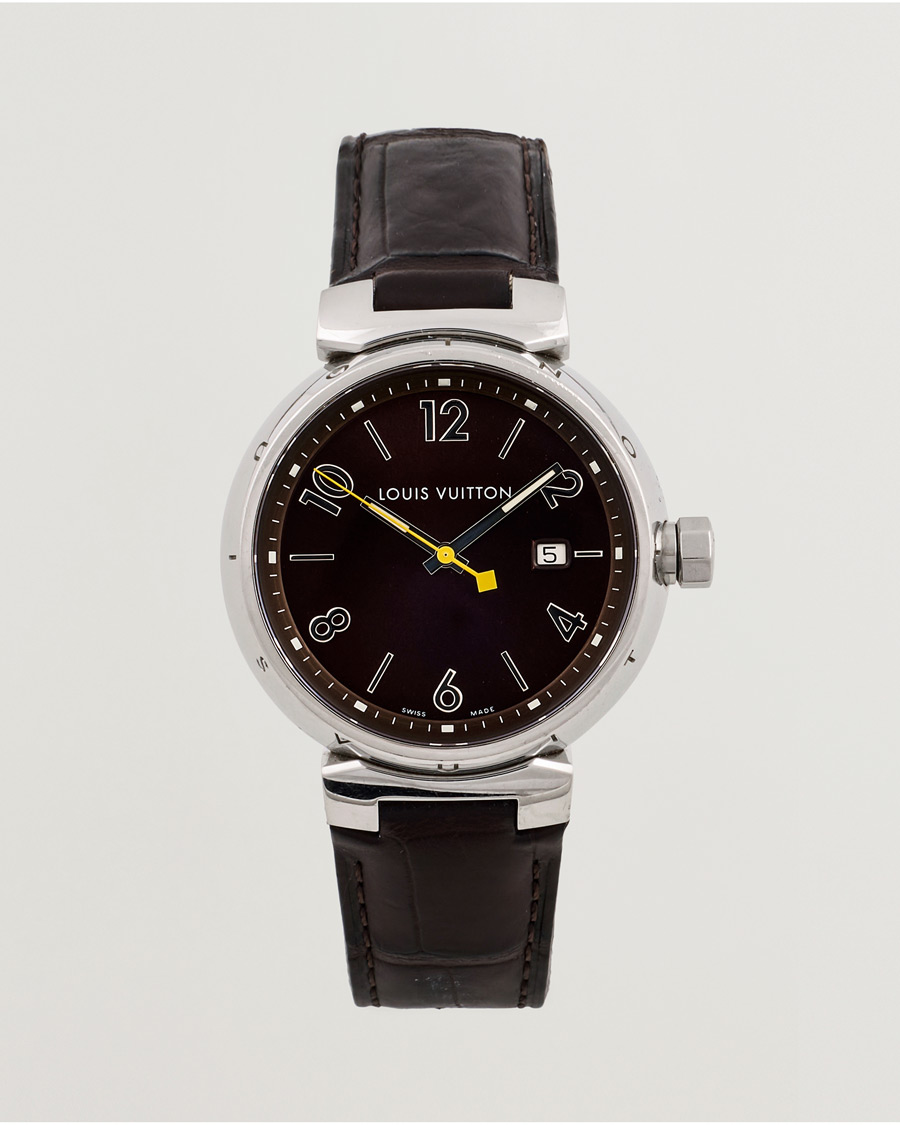 Herre | Louis Vuitton Pre-Owned Tambour Q1111 Silver | Louis Vuitton Pre-Owned | Tambour Q1111 Silver