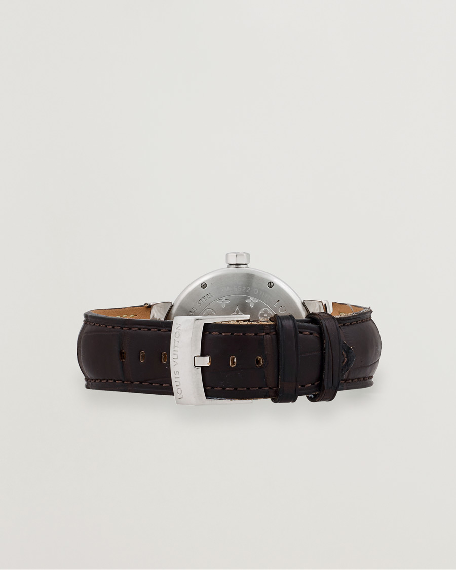 Herre | Louis Vuitton Pre-Owned Tambour Q1111 Silver | Louis Vuitton Pre-Owned | Tambour Q1111 Silver
