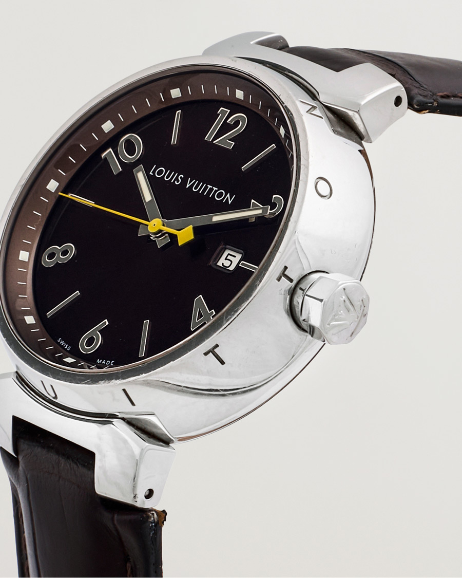 Herre | Louis Vuitton Pre-Owned Tambour Q1111 Silver | Louis Vuitton Pre-Owned | Tambour Q1111 Silver