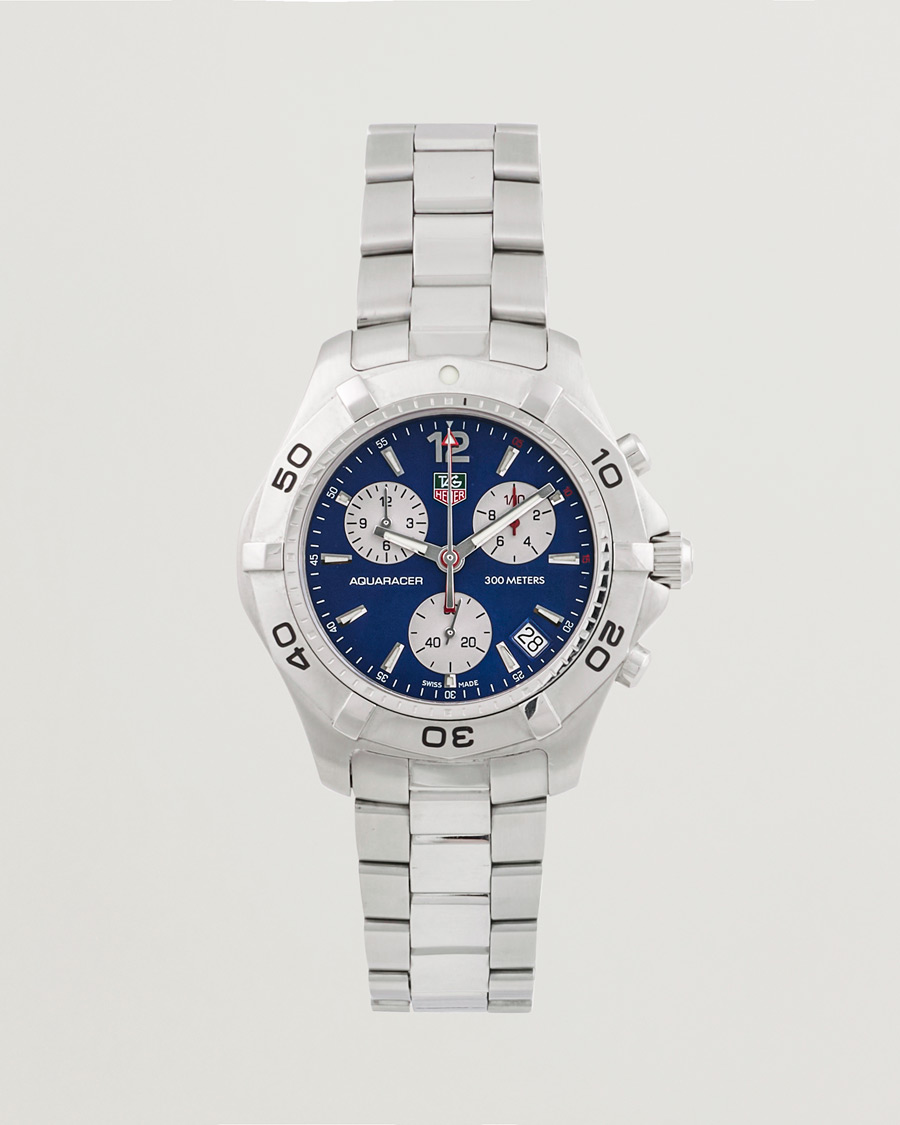 Herre | Tag Heuer Pre-Owned Aquaracer CAF1112 Silver | Tag Heuer Pre-Owned | Aquaracer CAF1112 Silver