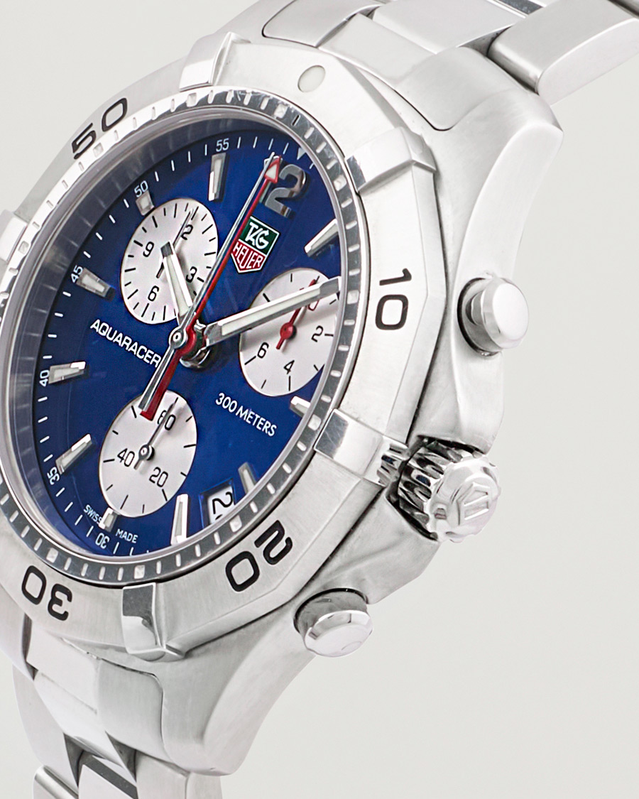 Herre | Tag Heuer Pre-Owned Aquaracer CAF1112 Silver | Tag Heuer Pre-Owned | Aquaracer CAF1112 Silver