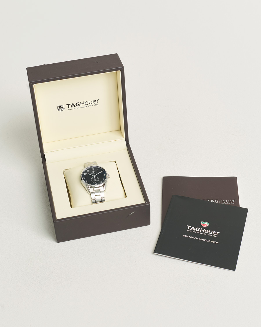 Herre | Tag Heuer Pre-Owned Carrera Calibre 6 WAS2110 Silver | Tag Heuer Pre-Owned | Carrera Calibre 6 WAS2110 Silver