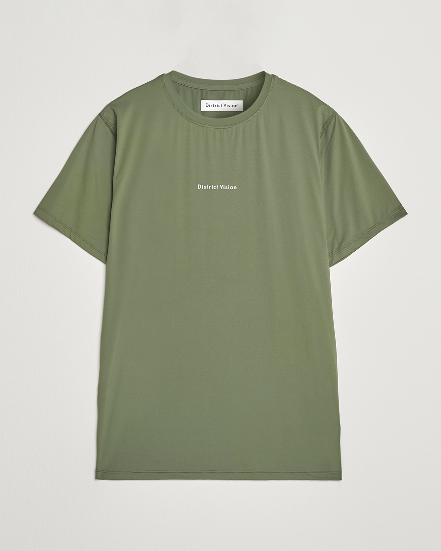 Herre | T-Shirts | District Vision | Ultralight Aloe Short Sleeve Sage