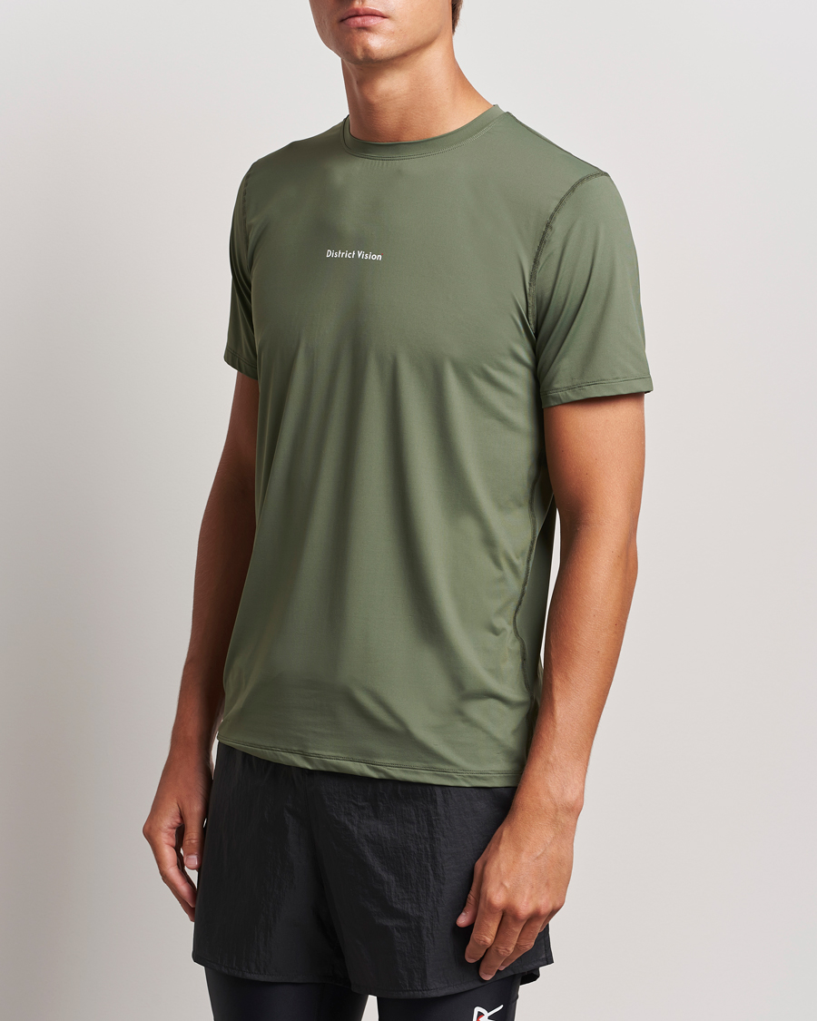 Herre | T-Shirts | District Vision | Ultralight Aloe Short Sleeve Sage