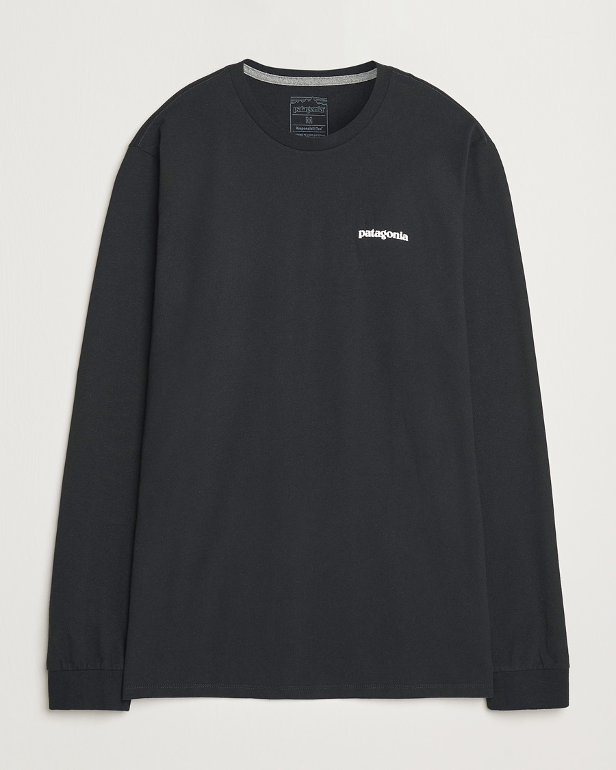 Herre | T-Shirts | Patagonia | P-6 Logo Responsibili LS T-Shirt Black