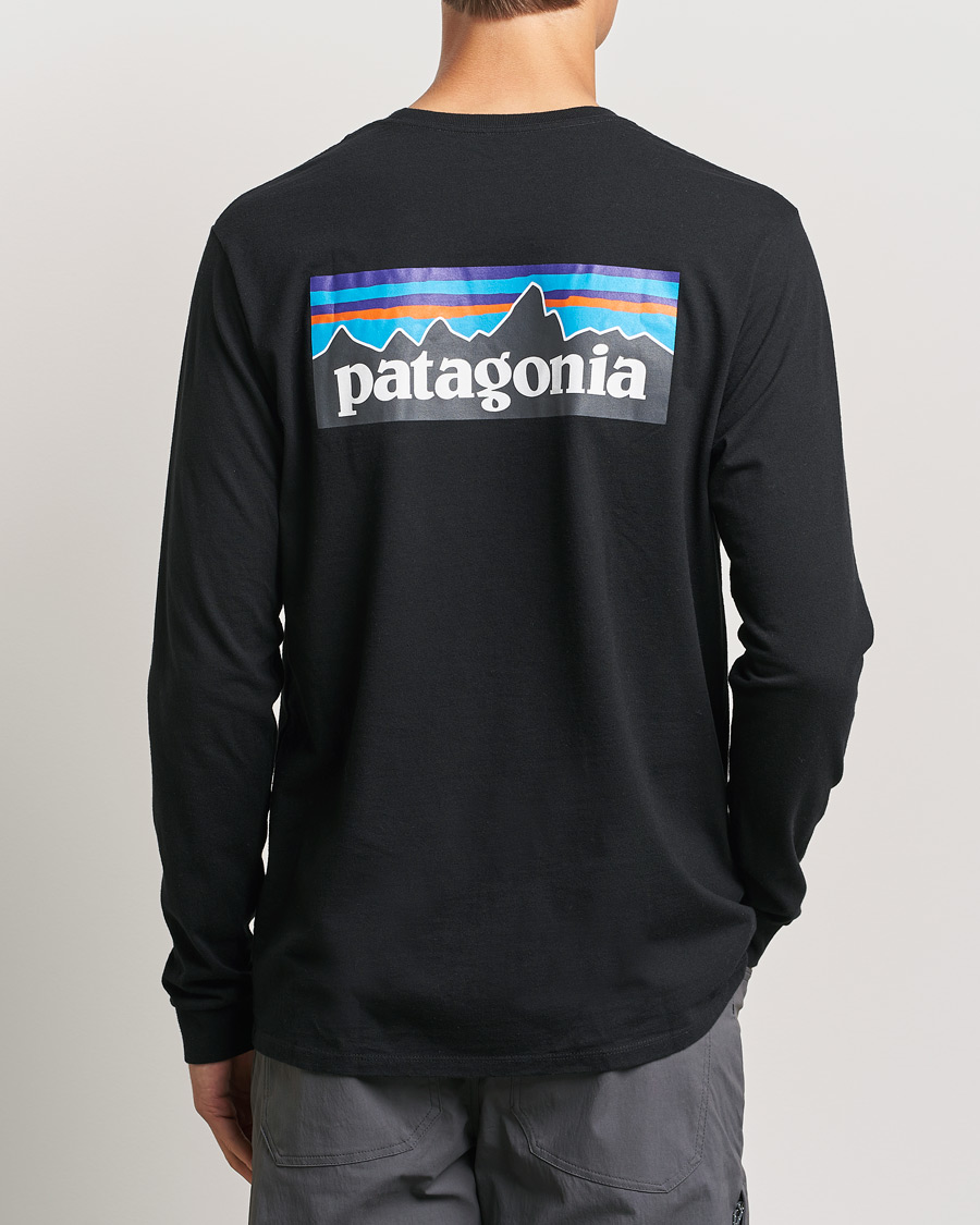Herre | T-Shirts | Patagonia | P-6 Logo Responsibili LS T-Shirt Black
