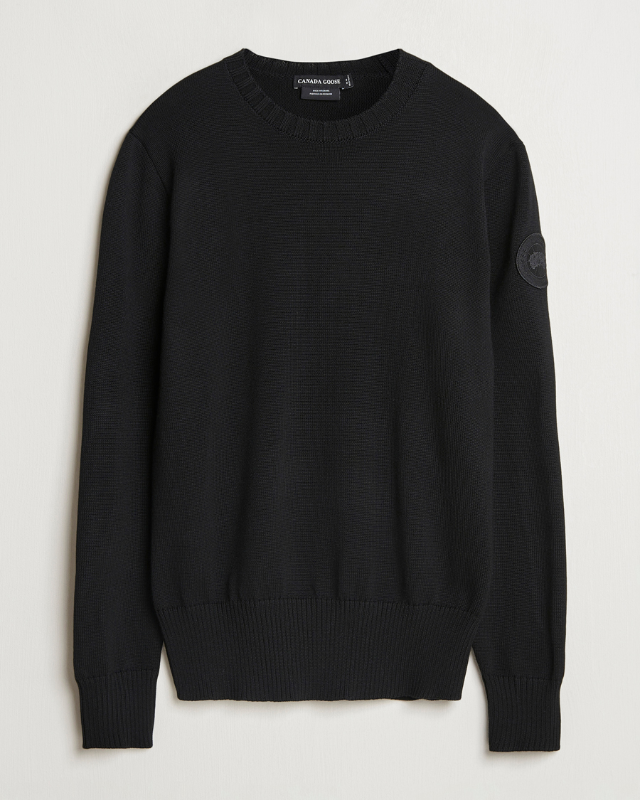 Herre | Trøjer | Canada Goose Black Label | Canada Goose Rosseau Crew Neck Black