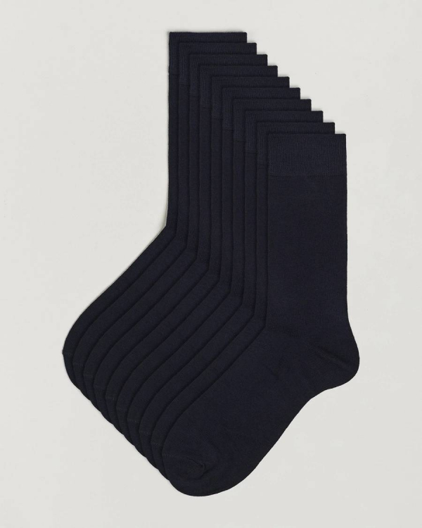Herre | Strømper | Topeco | 10-pack Solid Care of Carl Cotton Sock 