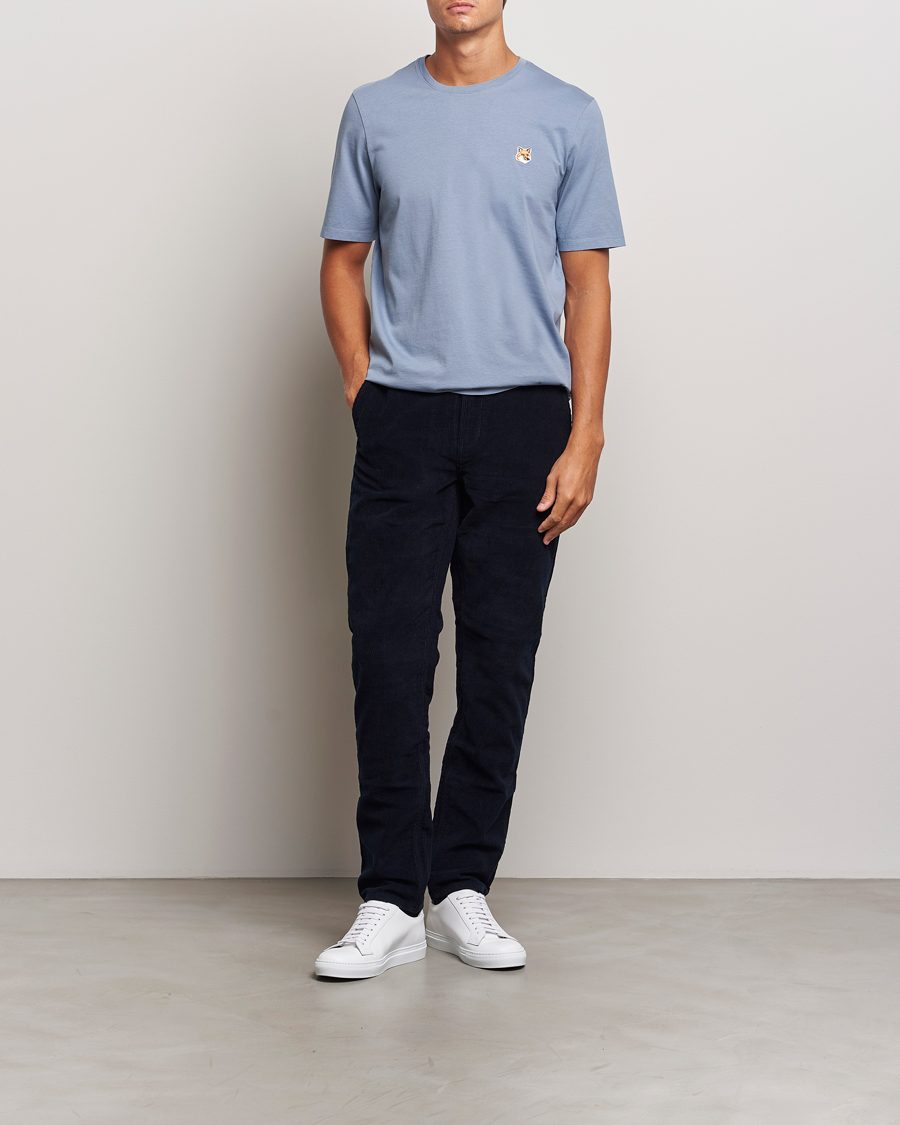 Herre | T-Shirts | Maison Kitsuné | Fox Head T-Shirt Moonlight Blue
