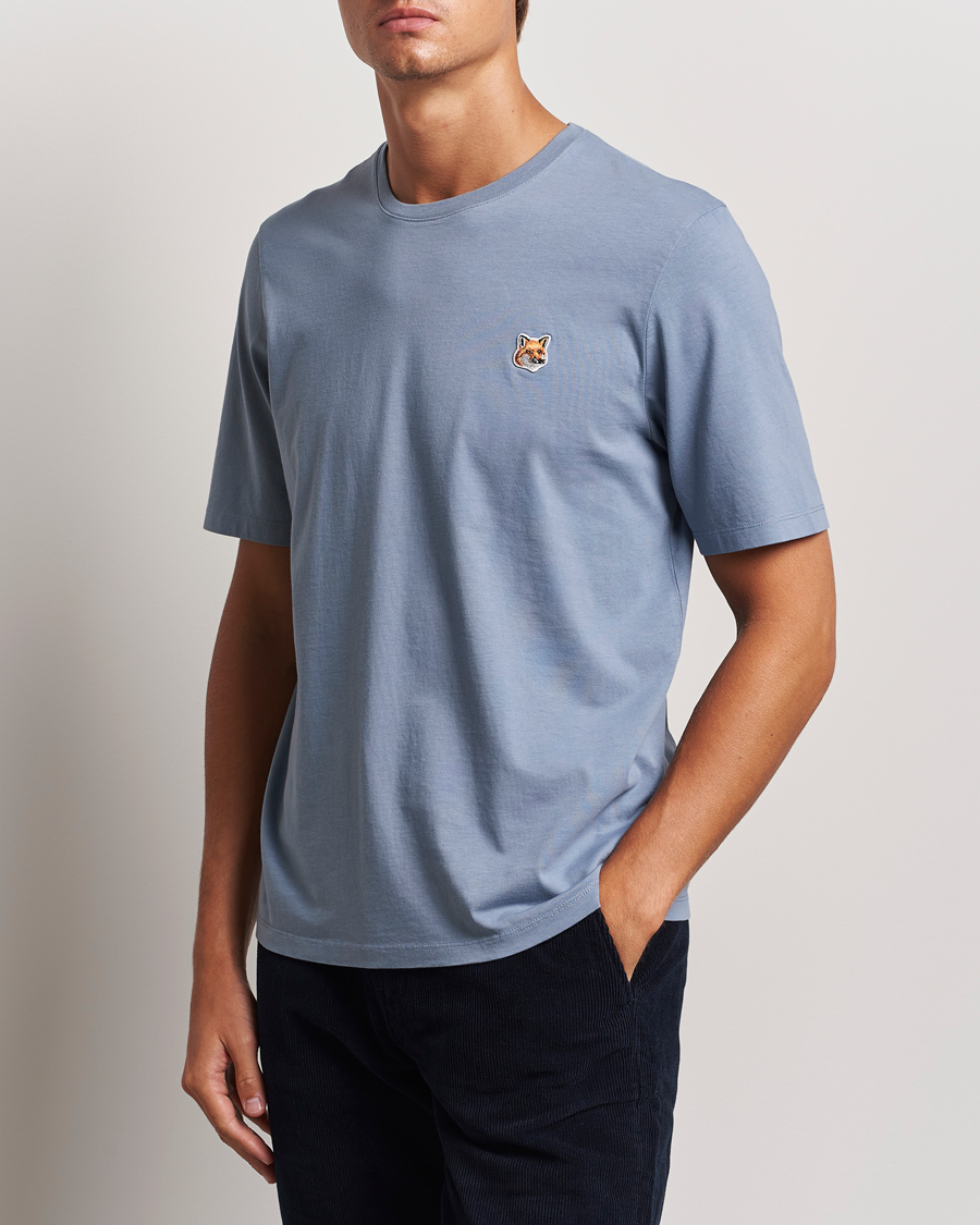 Herre | T-Shirts | Maison Kitsuné | Fox Head T-Shirt Moonlight Blue