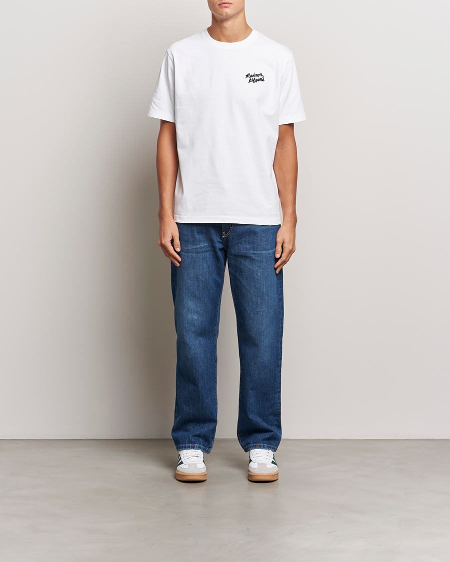Herre | T-Shirts | Maison Kitsuné | Mini Handwriting T-shirt White
