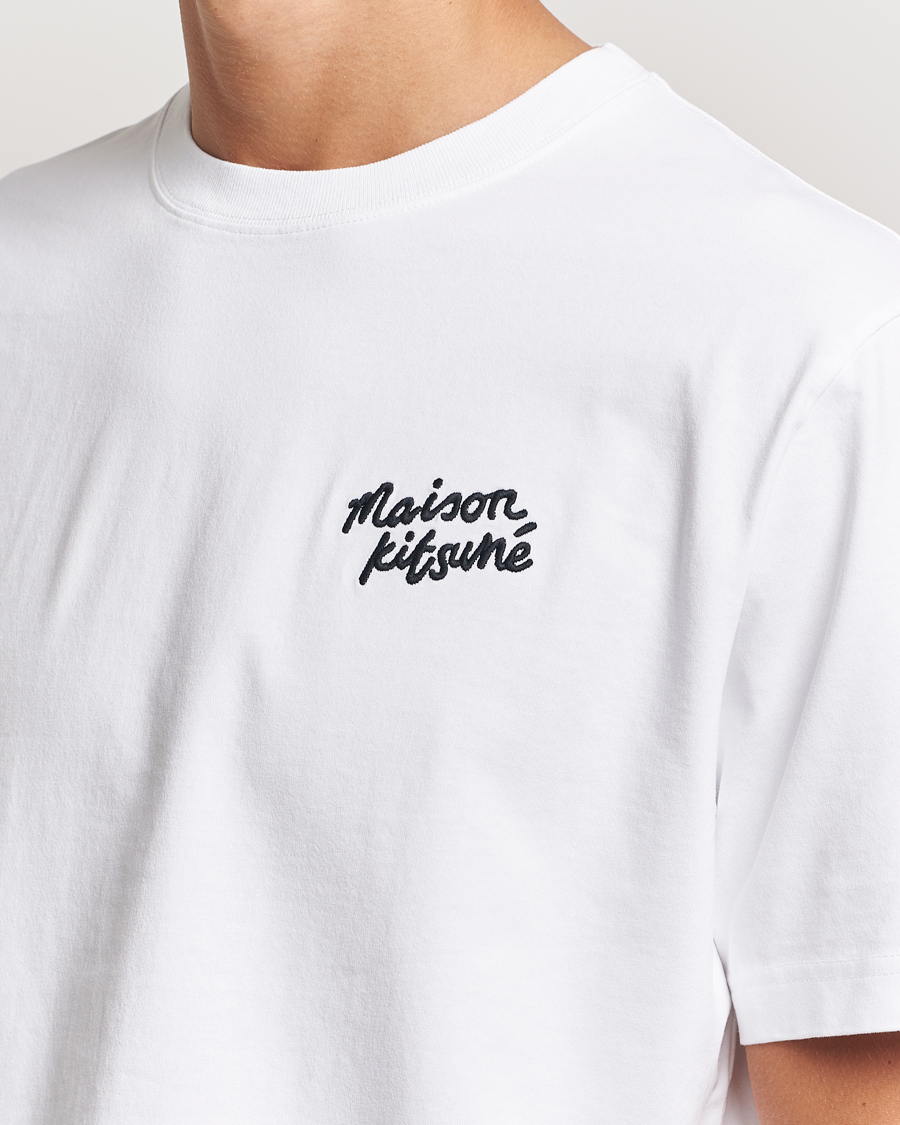 Herre | T-Shirts | Maison Kitsuné | Mini Handwriting T-shirt White
