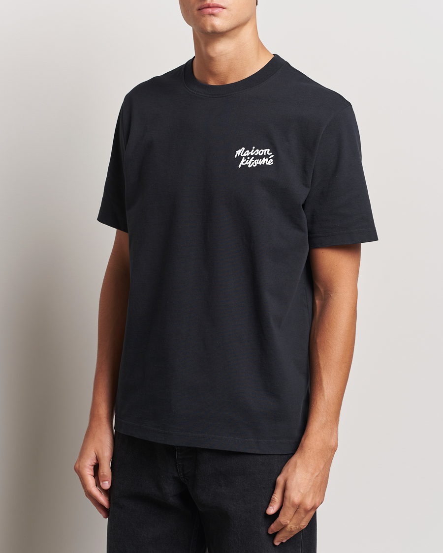 Herre | T-Shirts | Maison Kitsuné | Mini Handwriting T-shirt Black