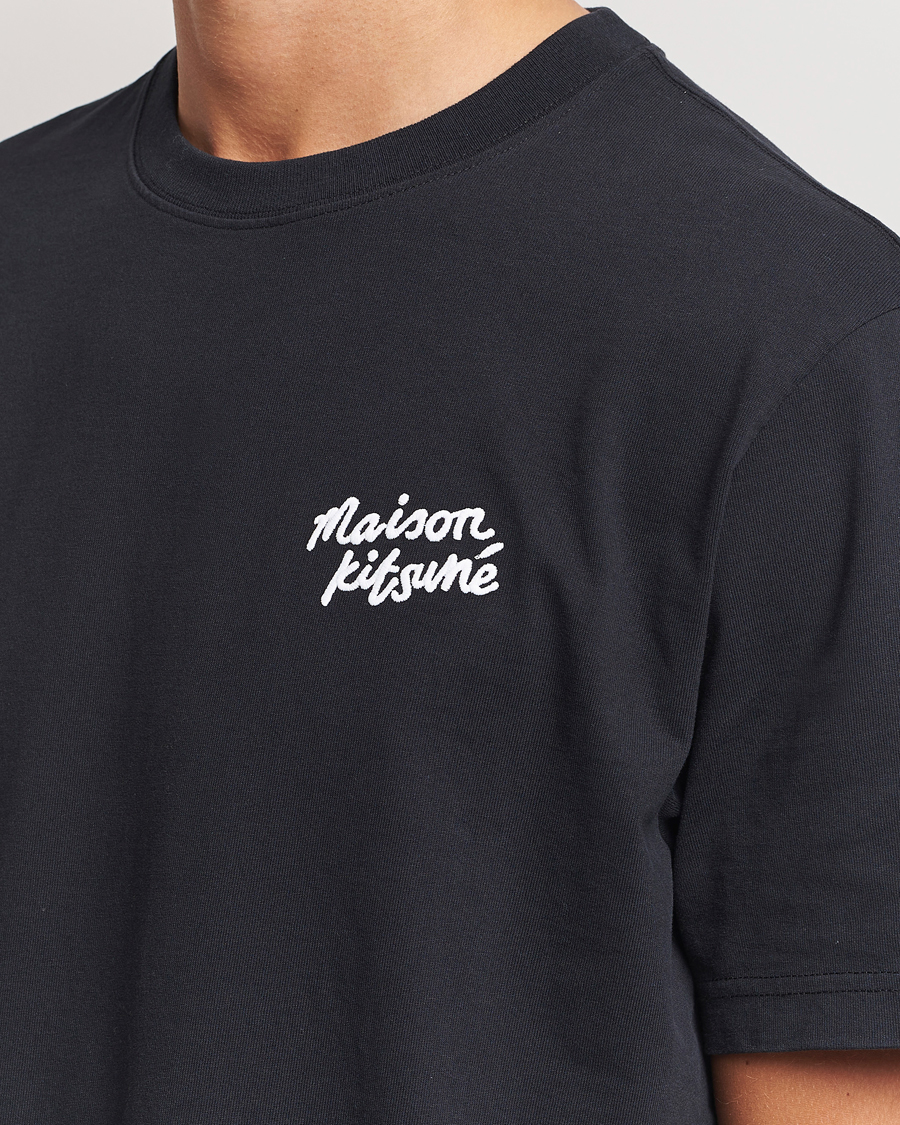 Herre | T-Shirts | Maison Kitsuné | Mini Handwriting T-shirt Black
