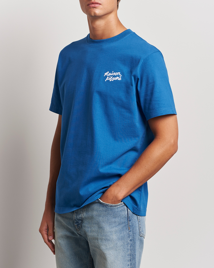 Herre | T-Shirts | Maison Kitsuné | Mini Handwriting T-shirt Celestial Blue