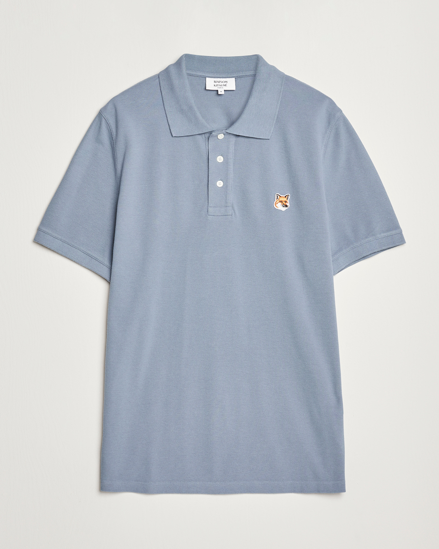 Herre | Polotrøjer | Maison Kitsuné | Fox Head Polo Moonlight Blue