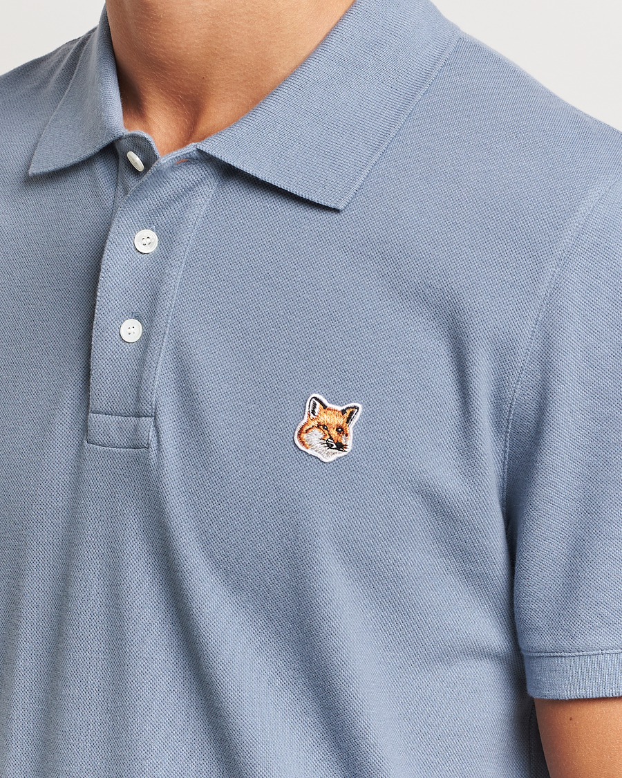 Herre | Polotrøjer | Maison Kitsuné | Fox Head Polo Moonlight Blue