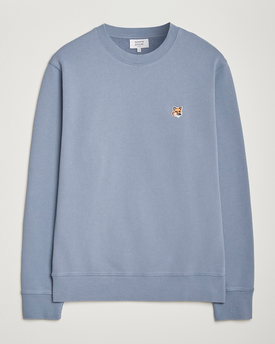 Herre | Trøjer | Maison Kitsuné | Fox Head Sweatshirt Moonlight Blue