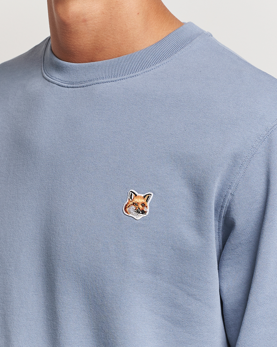 Herre | Trøjer | Maison Kitsuné | Fox Head Sweatshirt Moonlight Blue