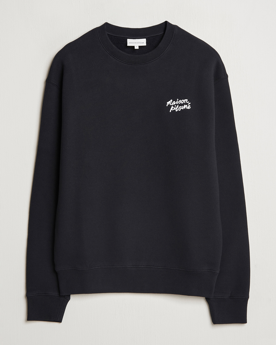 Herre | Trøjer | Maison Kitsuné | Mini Handwriting Sweatshirt Black