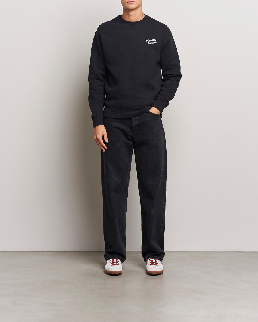 Herre | Trøjer | Maison Kitsuné | Mini Handwriting Sweatshirt Black