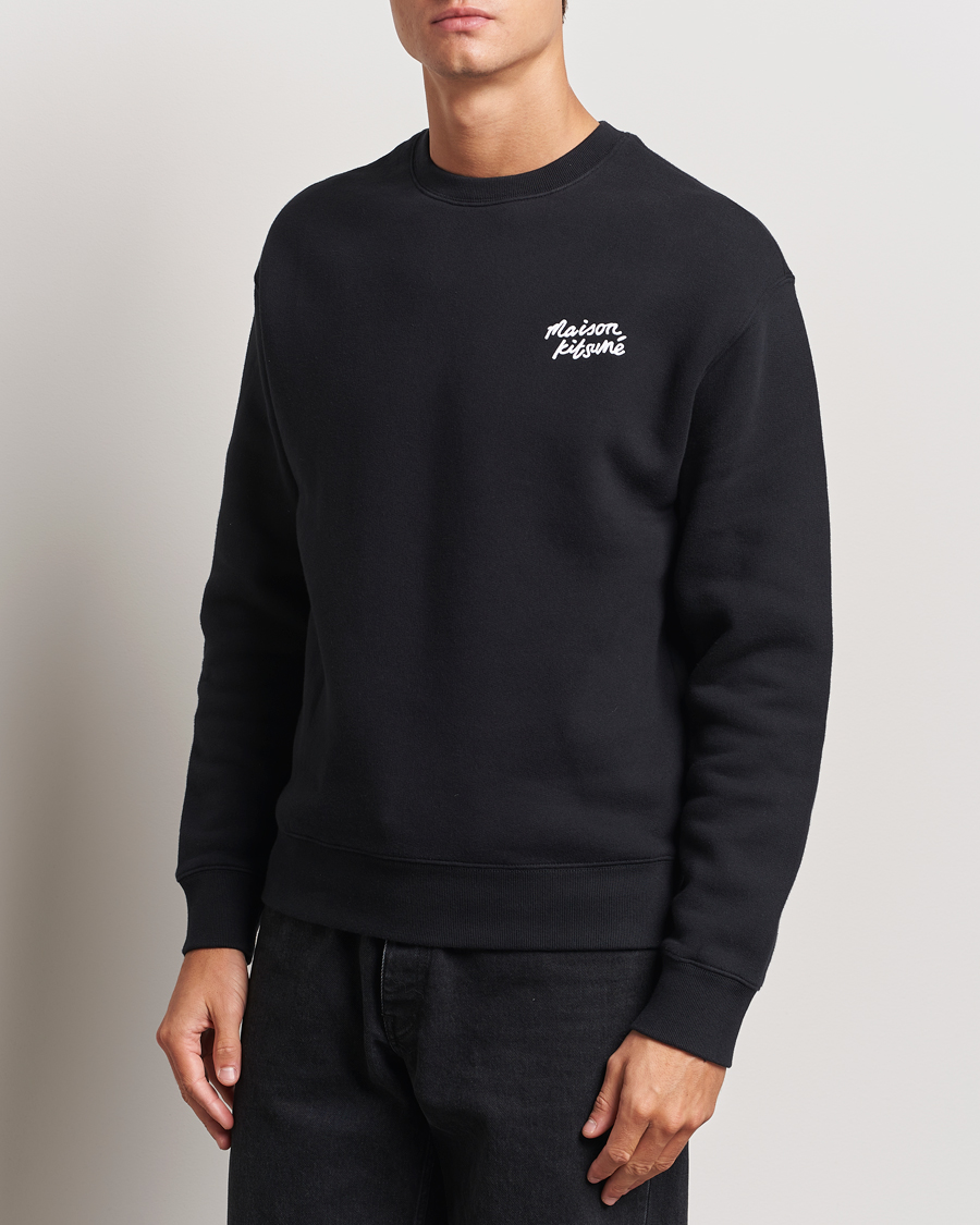 Herre | Trøjer | Maison Kitsuné | Mini Handwriting Sweatshirt Black