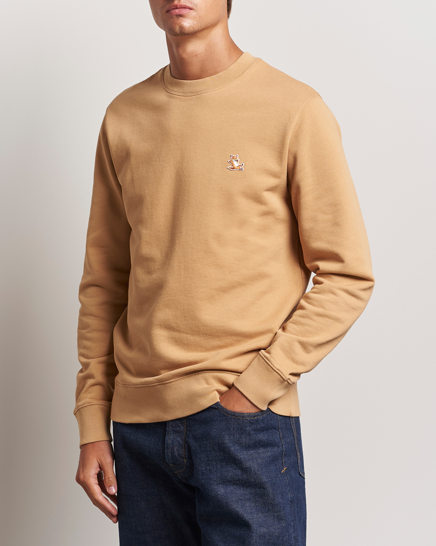 Herre | Trøjer | Maison Kitsuné | Chillax Fox Sweatshirt Chamomile Beige