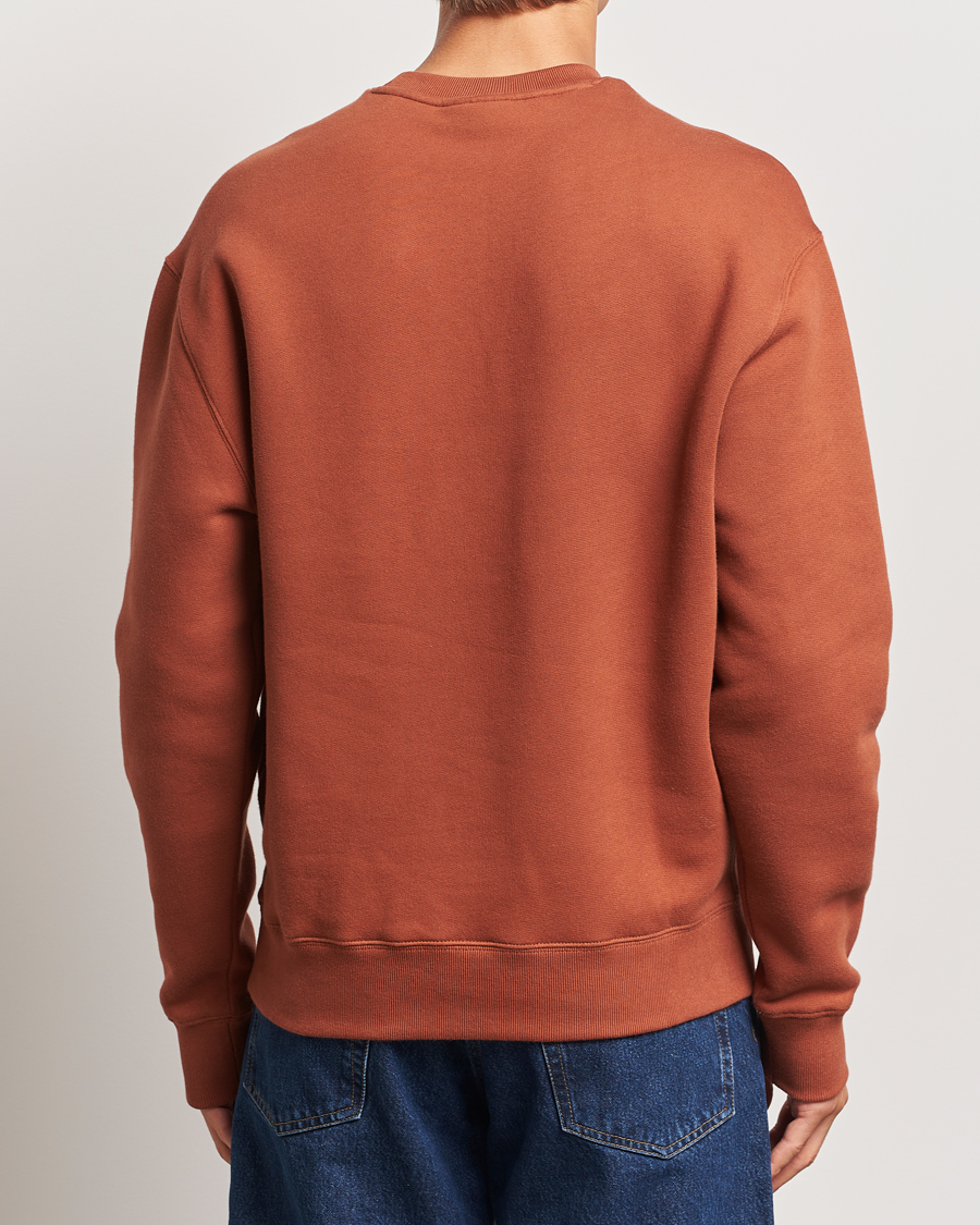 Herre | Trøjer | Maison Kitsuné | Gingham Handwriting Sweatshirt Pecan