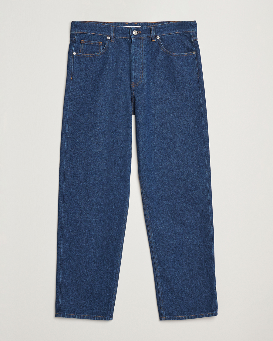 Herre | Jeans | Maison Kitsuné | Straight Fit Jeans Stone Washed Indigo