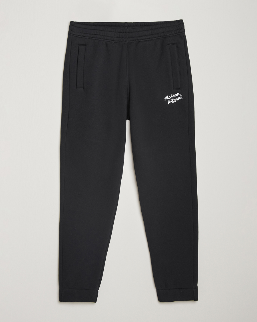 Herre | Bukser | Maison Kitsuné | Mini Handwriting Sweatpants Black