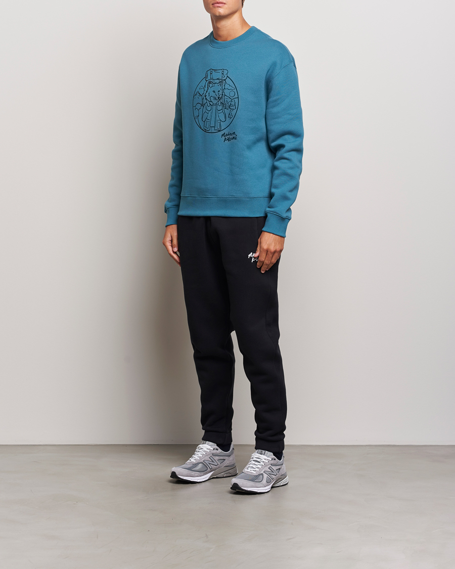 Herre | Bukser | Maison Kitsuné | Mini Handwriting Sweatpants Black
