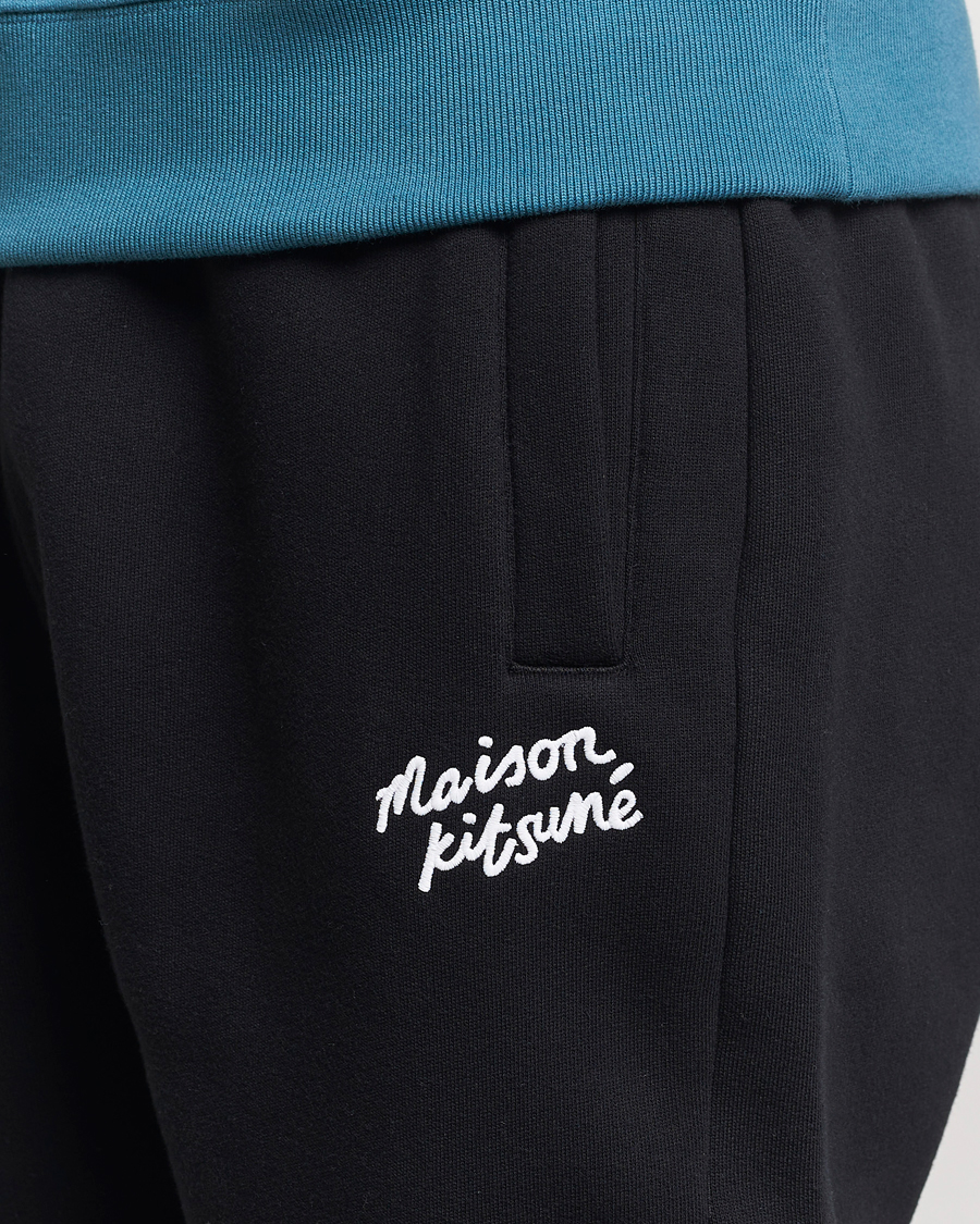 Herre | Bukser | Maison Kitsuné | Mini Handwriting Sweatpants Black