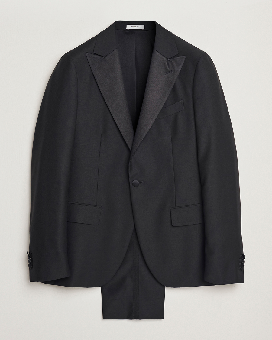 Herre | Jakkesæt | Boglioli | Milano Single Breasted Tuxedo Black
