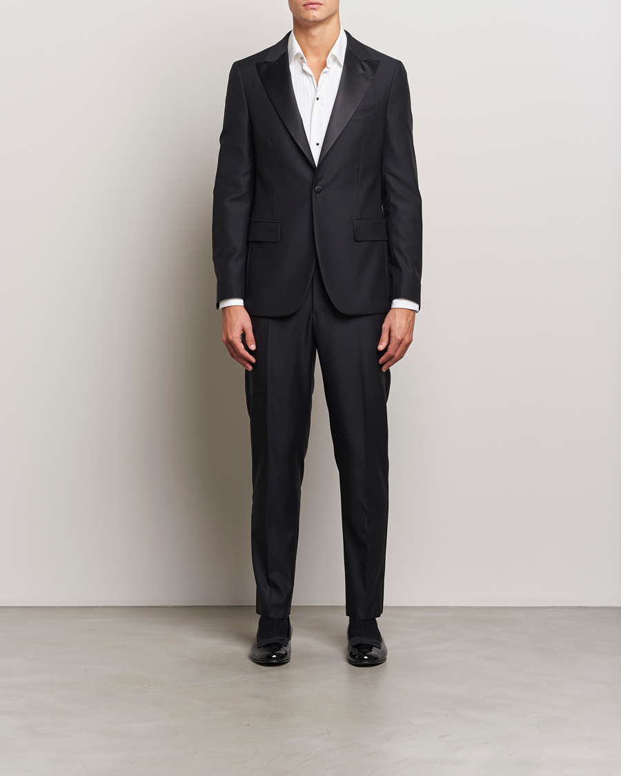 Herre | Jakkesæt | Boglioli | Milano Single Breasted Tuxedo Black