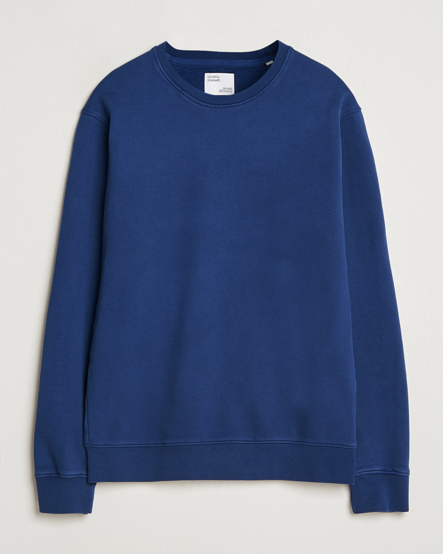 Herre | Trøjer | Colorful Standard | Classic Organic Crew Neck Sweat Marine Blue