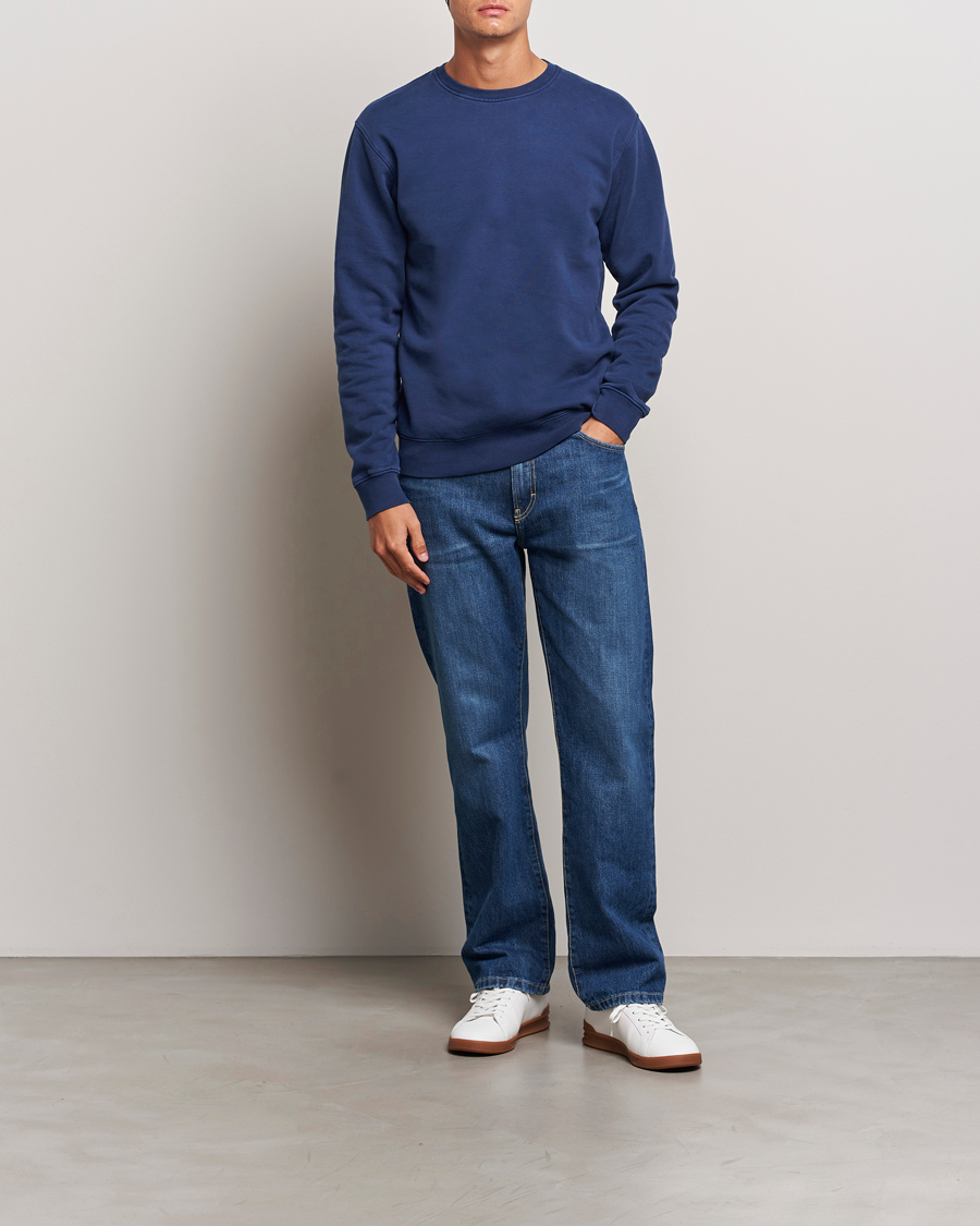 Herre | Trøjer | Colorful Standard | Classic Organic Crew Neck Sweat Marine Blue