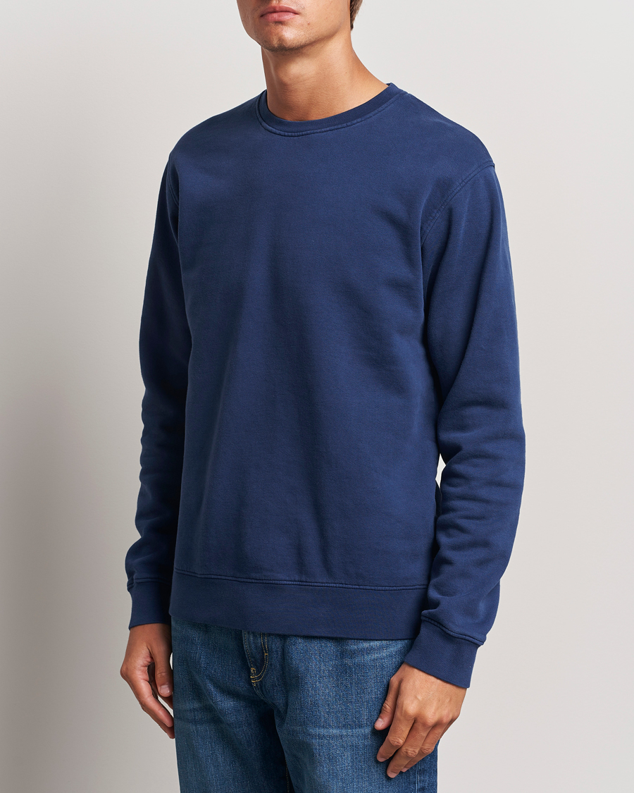 Herre | Trøjer | Colorful Standard | Classic Organic Crew Neck Sweat Marine Blue