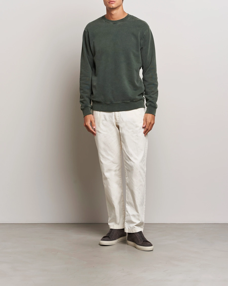 Herre | Trøjer | Colorful Standard | Classic Organic Crew Neck Sweat Midnight Forest
