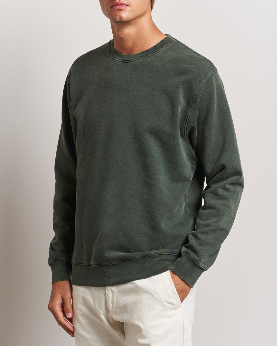 Herre | Trøjer | Colorful Standard | Classic Organic Crew Neck Sweat Midnight Forest