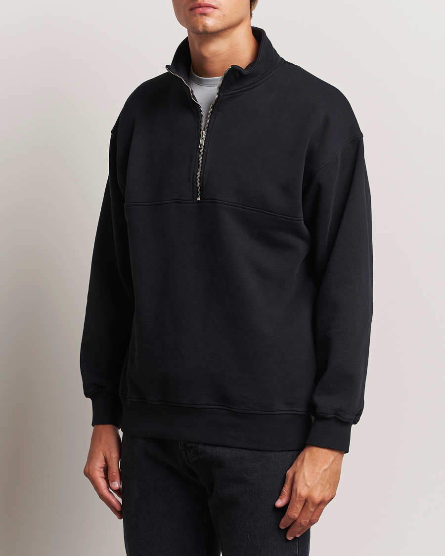 Herre | Trøjer | Colorful Standard | Classic Organic Half-Zip Deep Black