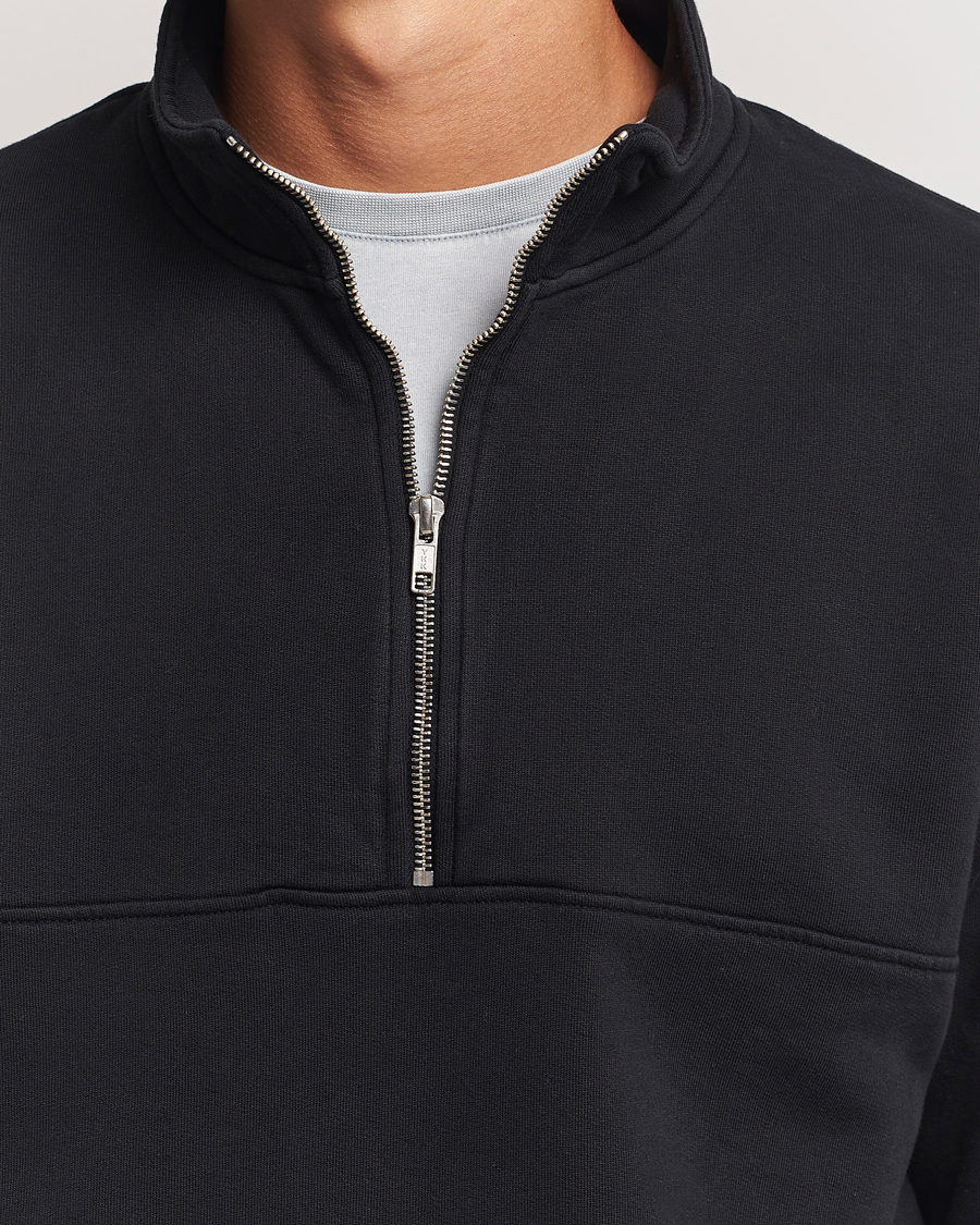 Herre | Trøjer | Colorful Standard | Classic Organic Half-Zip Deep Black