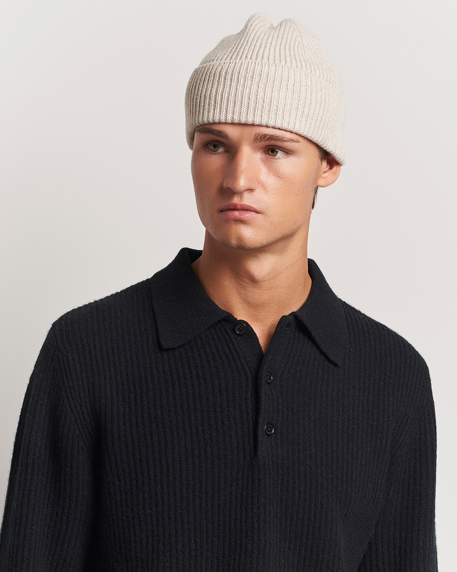 Herre | Huer | Colorful Standard | Merino Wool Beanie Ivory White