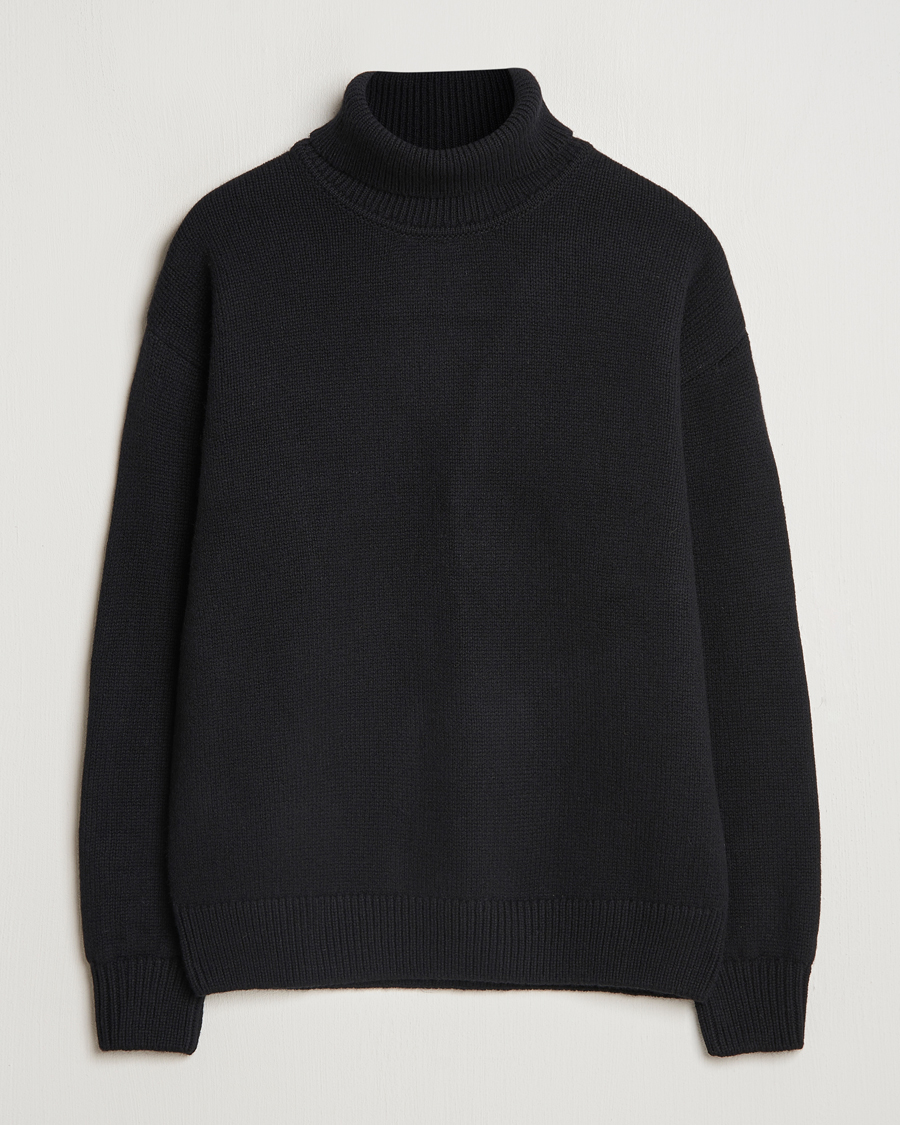 Herre | Trøjer | Colorful Standard | Merino Wool Turtleneck Deep Black