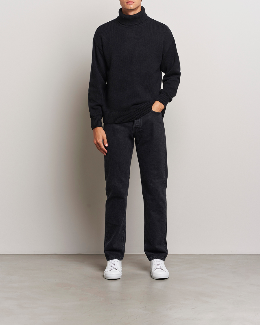Herre | Trøjer | Colorful Standard | Merino Wool Turtleneck Deep Black