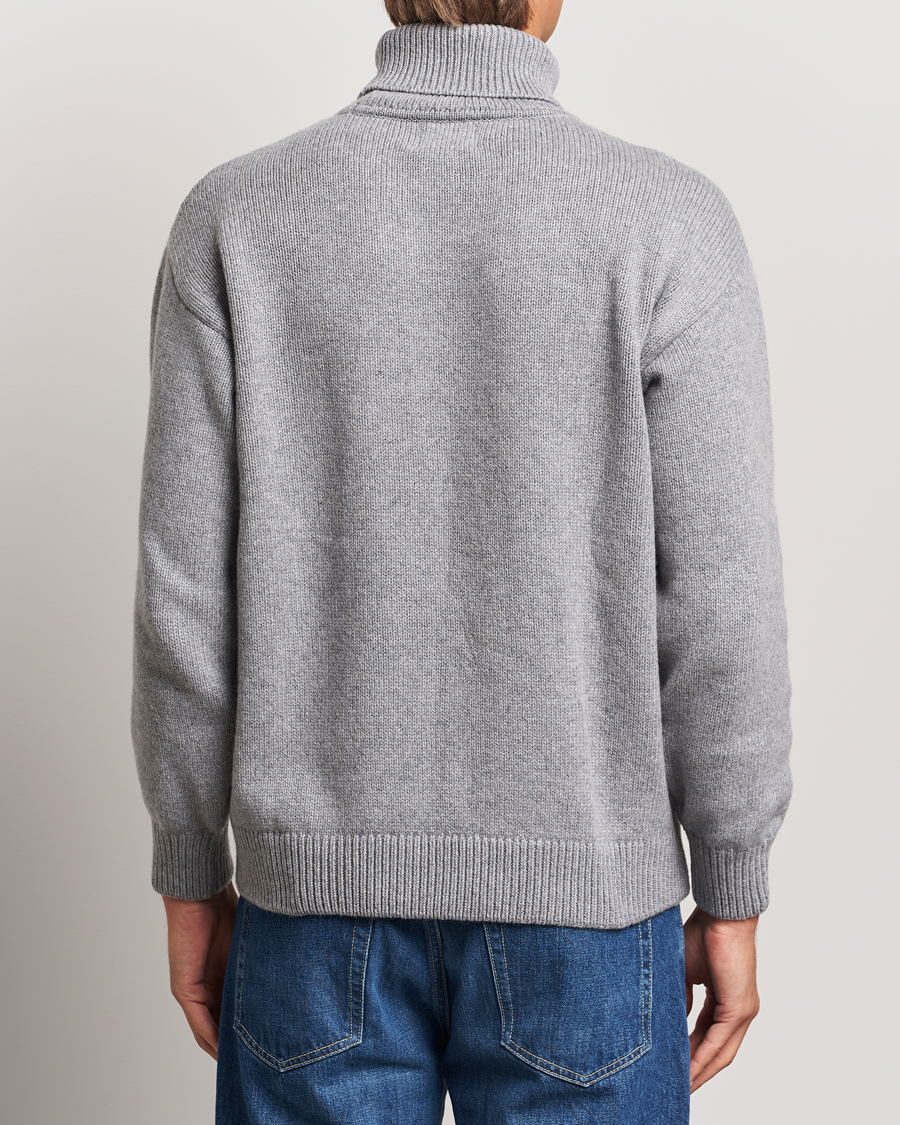 Herre | Trøjer | Colorful Standard | Merino Wool Turtleneck Heather Grey